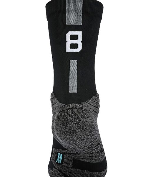 Носок с номером "8" - ComBasket ID Socks 2.0 Black