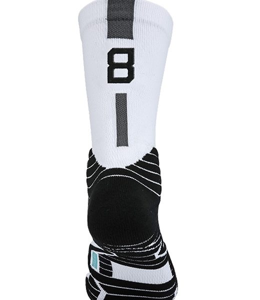 Носок с номером "8" - ComBasket ID Socks 2.0 White
