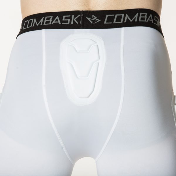 Компрессионные штаны 3/4 с защитой EXO 1.0 White