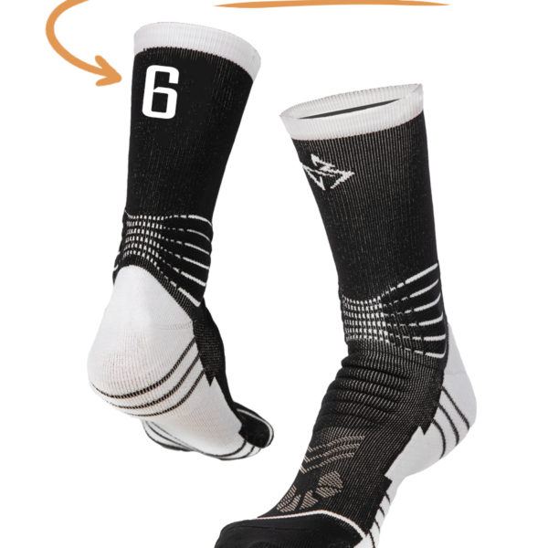 Носок с номером "5" - ComBasket ID Socks 3.0 Black