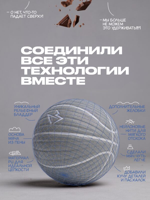 Баскетбольный мяч Печенька 2.0 размер 7